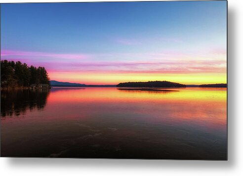 Canon Metal Print featuring the photograph Lake Winnipesaukee Reflections by Robert Clifford