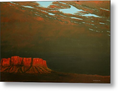 Southwest Metal Print featuring the painting Terra Rosa by Kerry Beverly