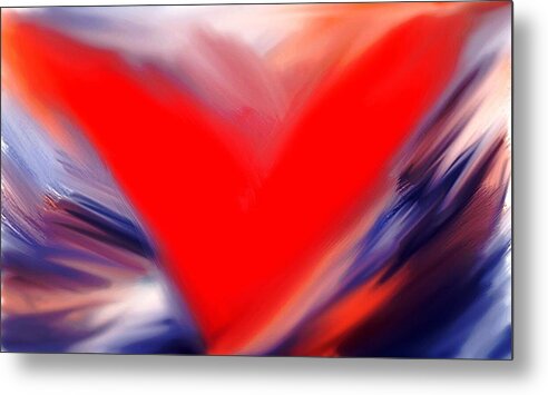 Heart Metal Print featuring the painting Worthy by Jenn Lamarche