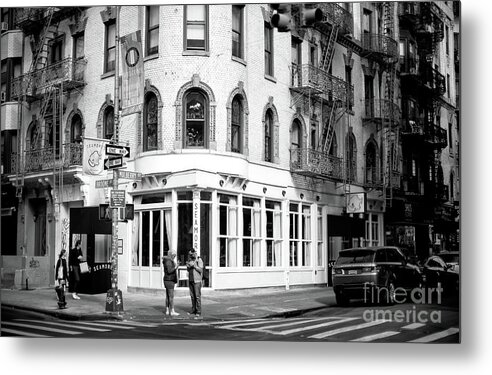 Lost On Mulberry Street Metal Print featuring the photograph Lost on Mulberry Street in New York City by John Rizzuto