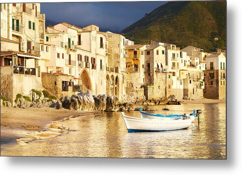 Landscape Metal Print featuring the photograph Sicily Island - Medieval Houses by Jan Wlodarczyk