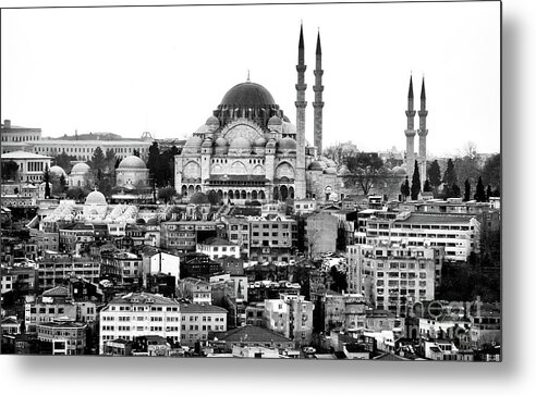 Suleymaniye Mosque Metal Print featuring the photograph Suleymaniye Camii in Istanbul by John Rizzuto