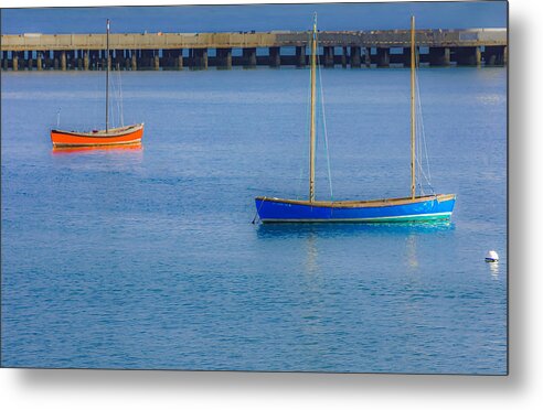 Sailboats Metal Print featuring the photograph Harbor by Terry Walsh