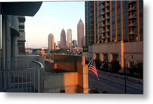 Cityscape Metal Print featuring the photograph Atlantic Station Sunset #1 by Kenny Glover
