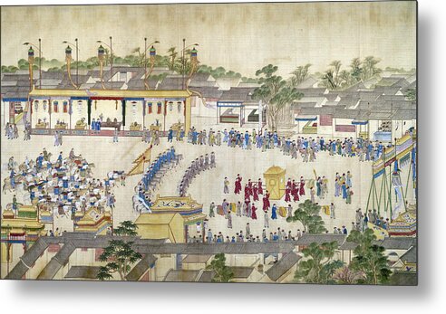 18th Century Metal Print featuring the painting K'ang-hsi (1654-1722) #1 by Granger