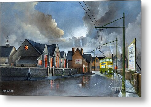 England Metal Print featuring the painting St. James School Dudley - England by Ken Wood