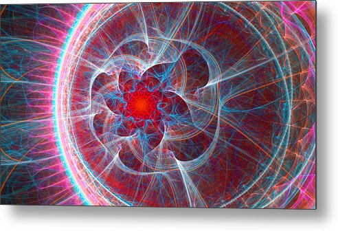 Abstract Art Metal Print featuring the digital art 1249 by Lar Matre