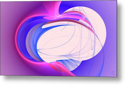 Abstract Art Metal Print featuring the digital art 1250 by Lar Matre