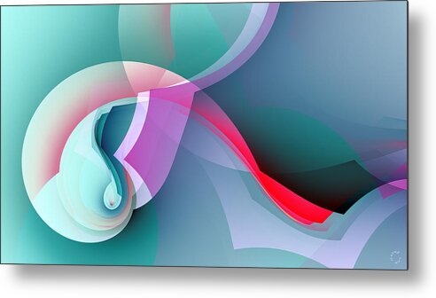 Abstract Art Metal Print featuring the digital art 1261 by Lar Matre