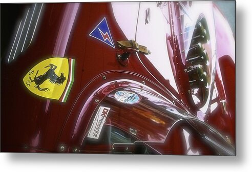1960 Metal Print featuring the photograph 1960 Ferrari 246s Dino Detail by John Colley