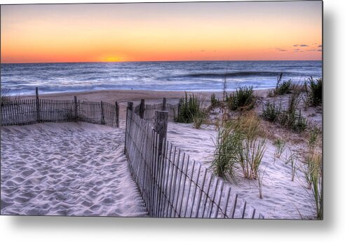 Dewey Beach Metal Print featuring the photograph Dewey Beach Sunrise by David Dufresne