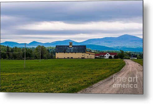 Vermont Dairy Farm Metal Print featuring the photograph Vermont Dairy Farm. #5 by New England Photography