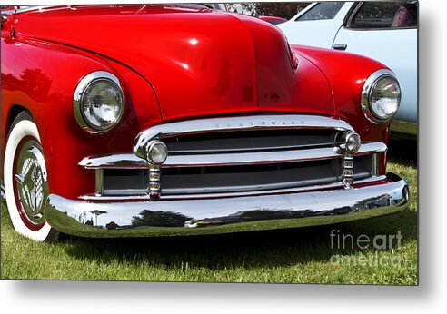 Hot Rod Metal Print featuring the photograph 50 Chevy by Ron Roberts