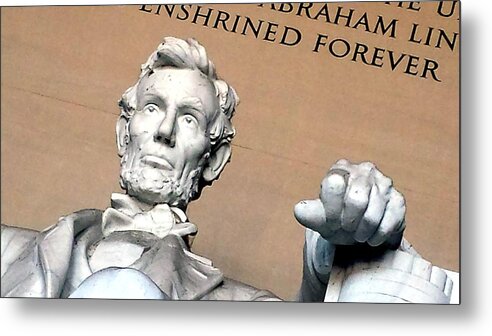 Washington Metal Print featuring the photograph Lincoln Memorial by Kenny Glover
