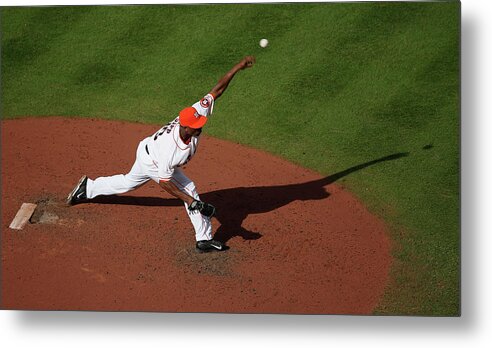 American League Baseball Metal Print featuring the photograph Chicago White Sox V Houston Astros #7 by Scott Halleran