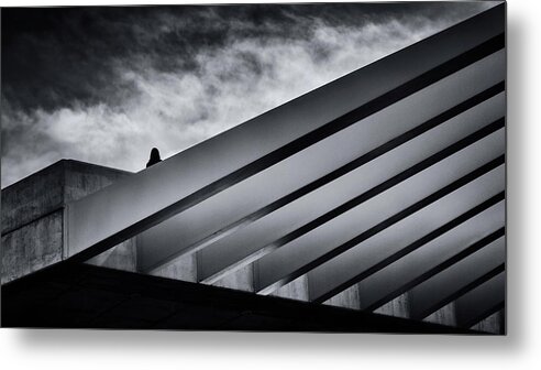 Architecture Metal Print featuring the photograph Alone by Darko Ivancevic