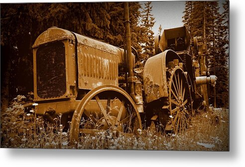 Tractor Metal Print featuring the photograph Back-In-The-Day by Guy Hoffman