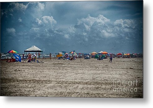 Beach Metal Print featuring the photograph Beachbrellas by Ken Williams