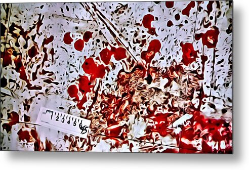 Dexter Metal Print featuring the painting Blood Spatter by Florian Rodarte