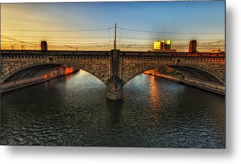 Landscape Metal Print featuring the photograph Bridge our divide. by Rob Dietrich