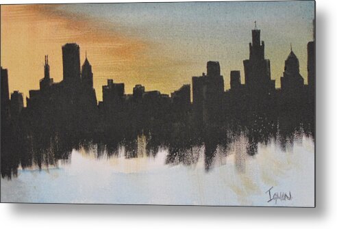 Chicago Metal Print featuring the painting Chicago by Gary Smith