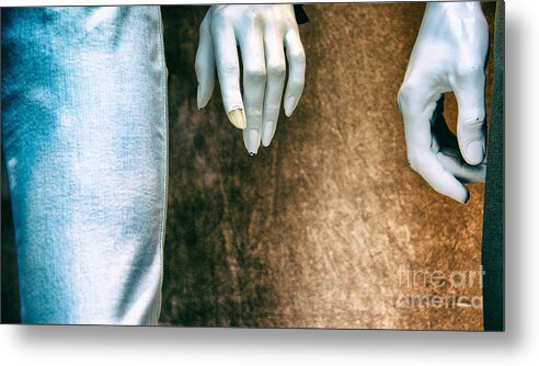 Mannequin Metal Print featuring the photograph Chipped A Nail by Mark Thomas