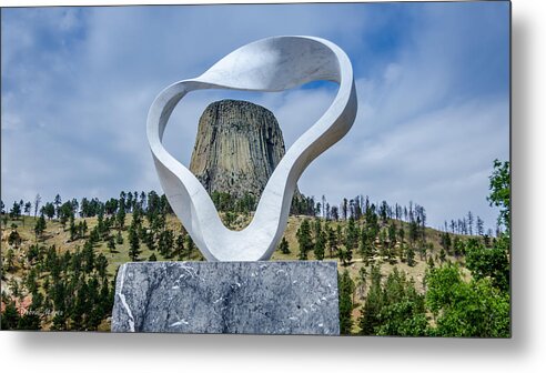 Circle Of Sacred Smoke Metal Print featuring the photograph Circle of Sacred Smoke by Debra Martz