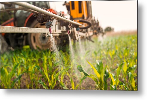 Insecticide Metal Print featuring the photograph Crop sprayer by Simonkr