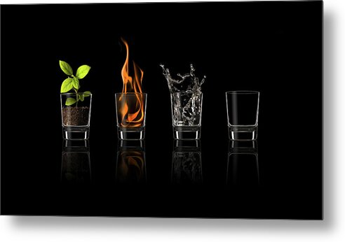 Four Metal Print featuring the photograph Elements... by Jose Mar?a Frutos