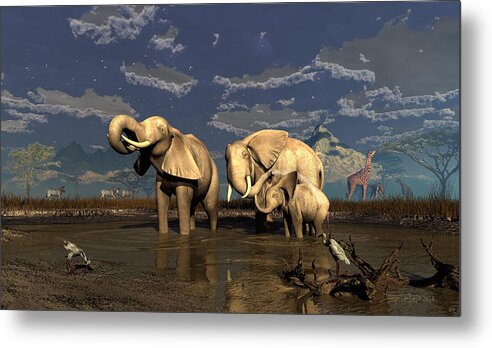 Dieter Carlton Metal Print featuring the digital art Family Matters by Dieter Carlton