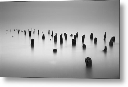 Pilings Metal Print featuring the photograph Far and Away by Josh Eral