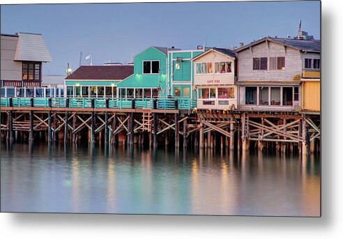 Tranquility Metal Print featuring the photograph Fishermans Wharf, Monterey by Photo By Chris Axe