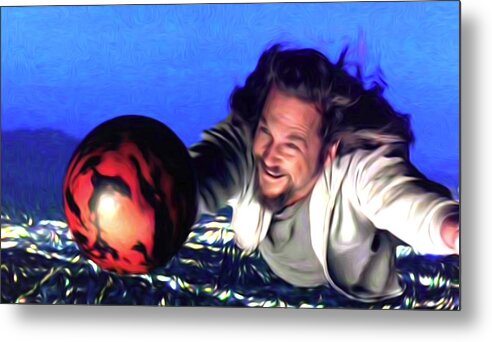 Movie Metal Print featuring the photograph Flying Lebowski by Guido Prussia