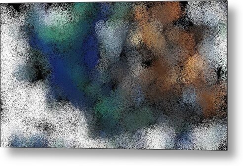 Christmas Metal Print featuring the painting Frost on a Christmas Window by Will Barger
