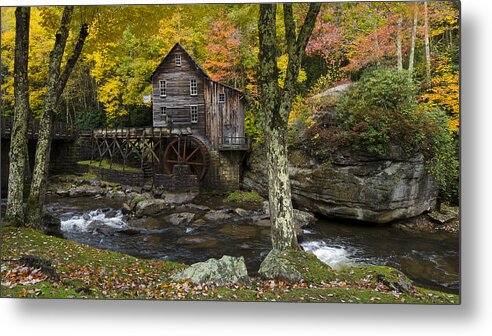 Glade Creek Grist Mill Metal Print featuring the photograph Glade Creek Grist Mill by Michael Donahue