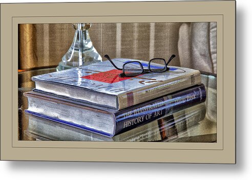 Books Metal Print featuring the photograph Glasses on Glass by Monroe Payne