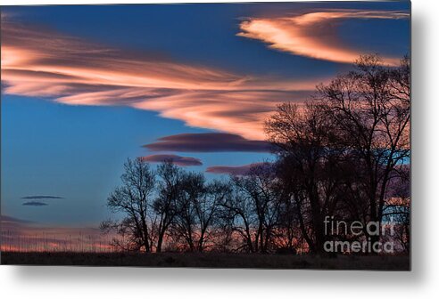 Prairie Sunset Metal Print featuring the photograph Head in the Clouds by Jim Garrison