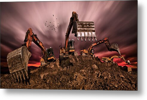 Action Metal Print featuring the photograph Invasion by Peter Majkut