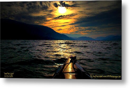  Metal Print featuring the photograph Kayaking by Guy Hoffman