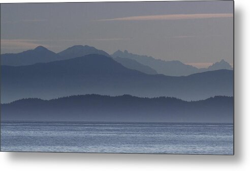 Ocean Metal Print featuring the photograph Layers of Blue by Randy Hall