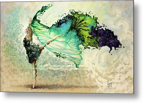 Liberty Metal Print featuring the painting Like air I will raise by Karina Llergo