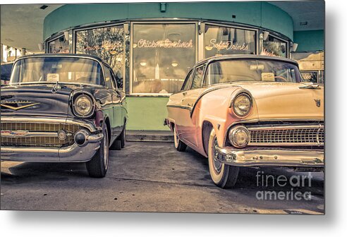 Diner Metal Print featuring the photograph Mel's Drive-In by Edward Fielding