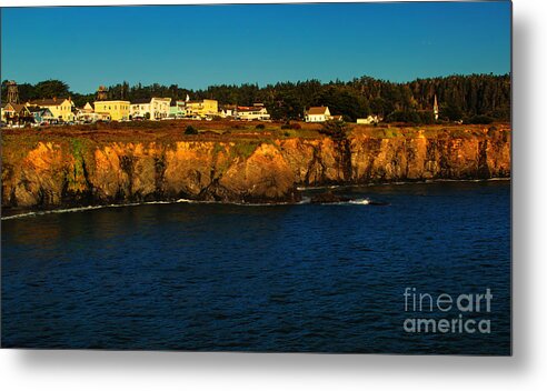 Mendocino Metal Print featuring the photograph Mendocino Skyline by Paul Gillham