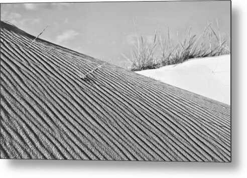 Sand Dune Metal Print featuring the photograph Mergers BW by JC Findley