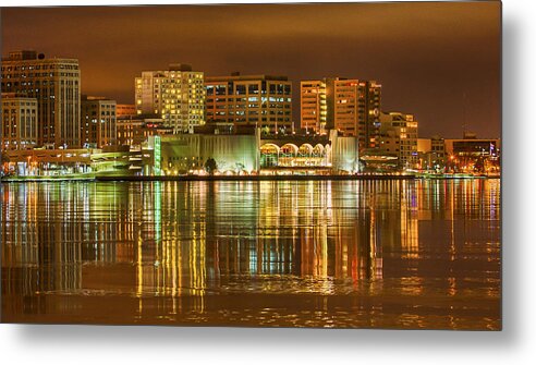Capitol Metal Print featuring the photograph Monona Terrace Madison Wisconsin by Steven Ralser
