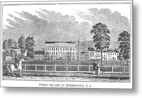 1844 Metal Print featuring the painting Morristown, 1844 by Granger