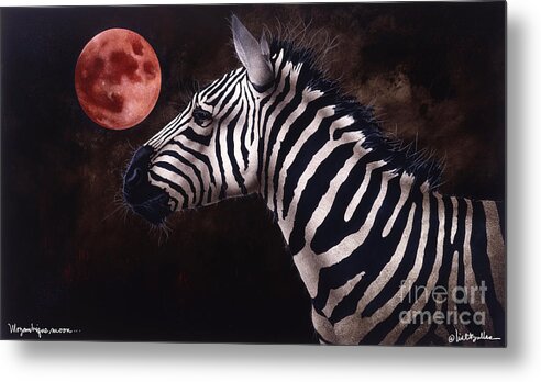 Will Bullas Metal Print featuring the painting Mozambique Moon... by Will Bullas