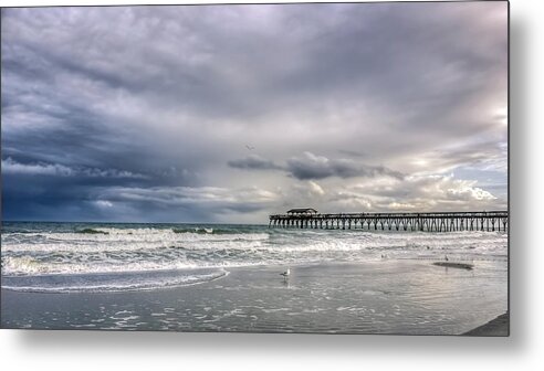 America Metal Print featuring the photograph Myrtle Beach Fishing Pier by Traveler's Pics