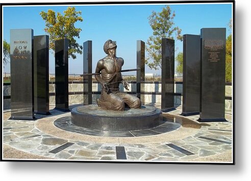 Patriotic Metal Print featuring the photograph National POW - M I A Memorial by Glenn McCarthy Art and Photography