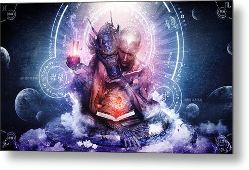 Spiritual Metal Print featuring the digital art Perhaps The Dreams Are Of Soulmates by Cameron Gray